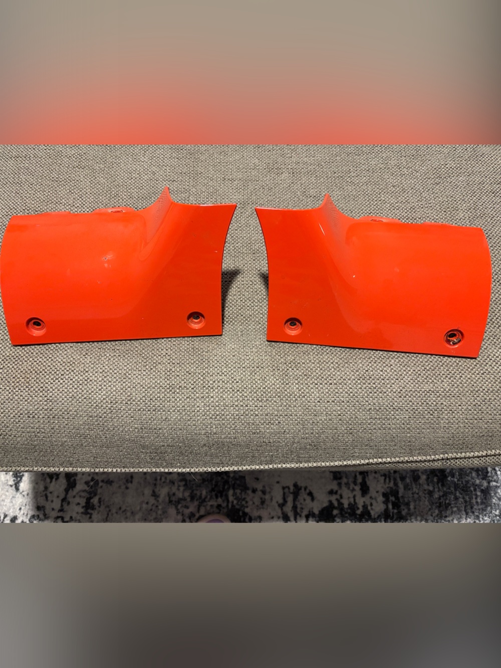 Jeep Gladiator Bright Orange Glossy Original Outer Cowl Covers Corner Guards